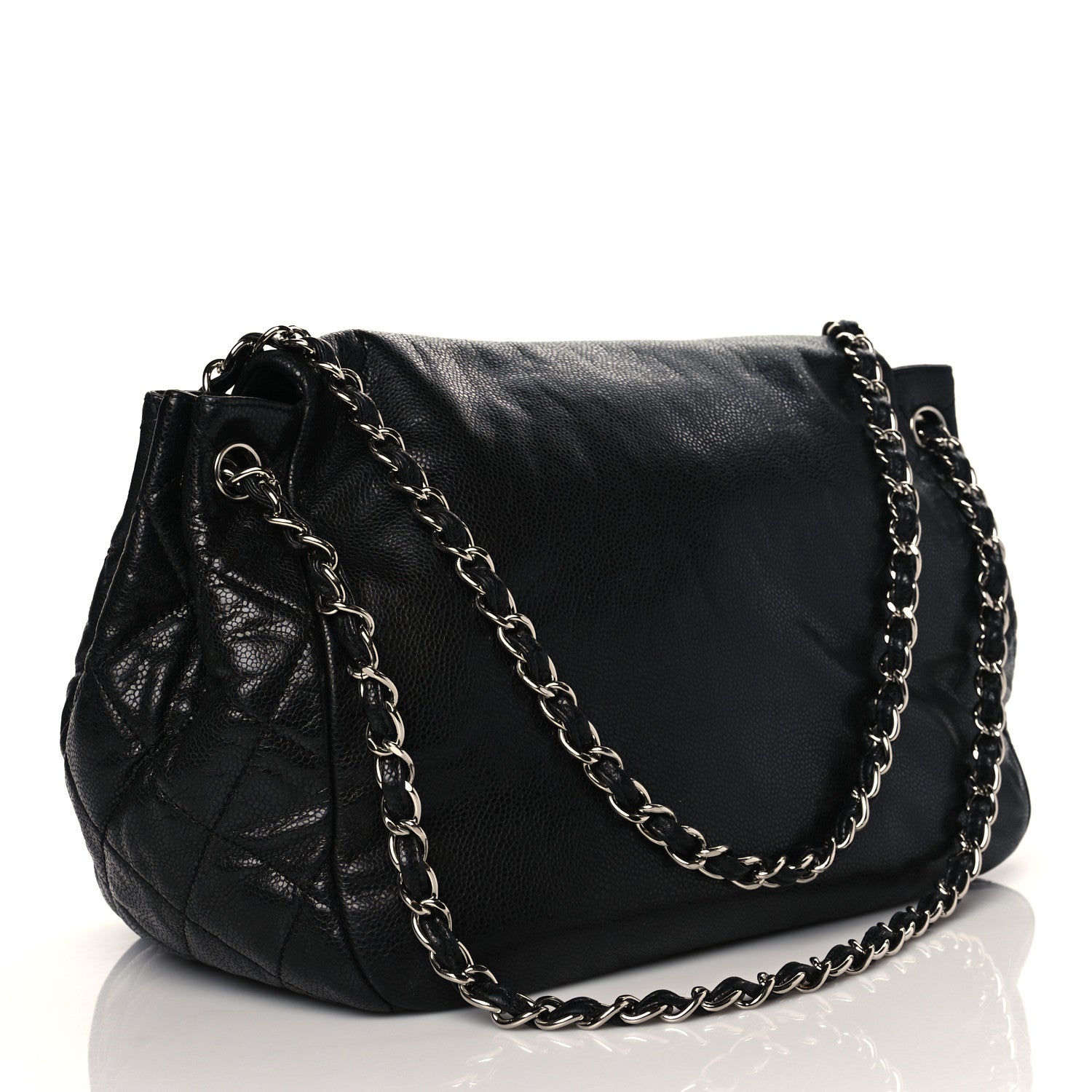 Chanel Caviar Timeless CC Accordion Flap Black 3 of 9