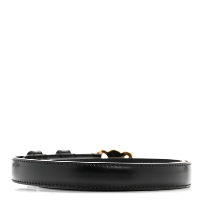 Celine Box Calfskin Small 18mm Triomphe Belt 75 Black 2 of 7