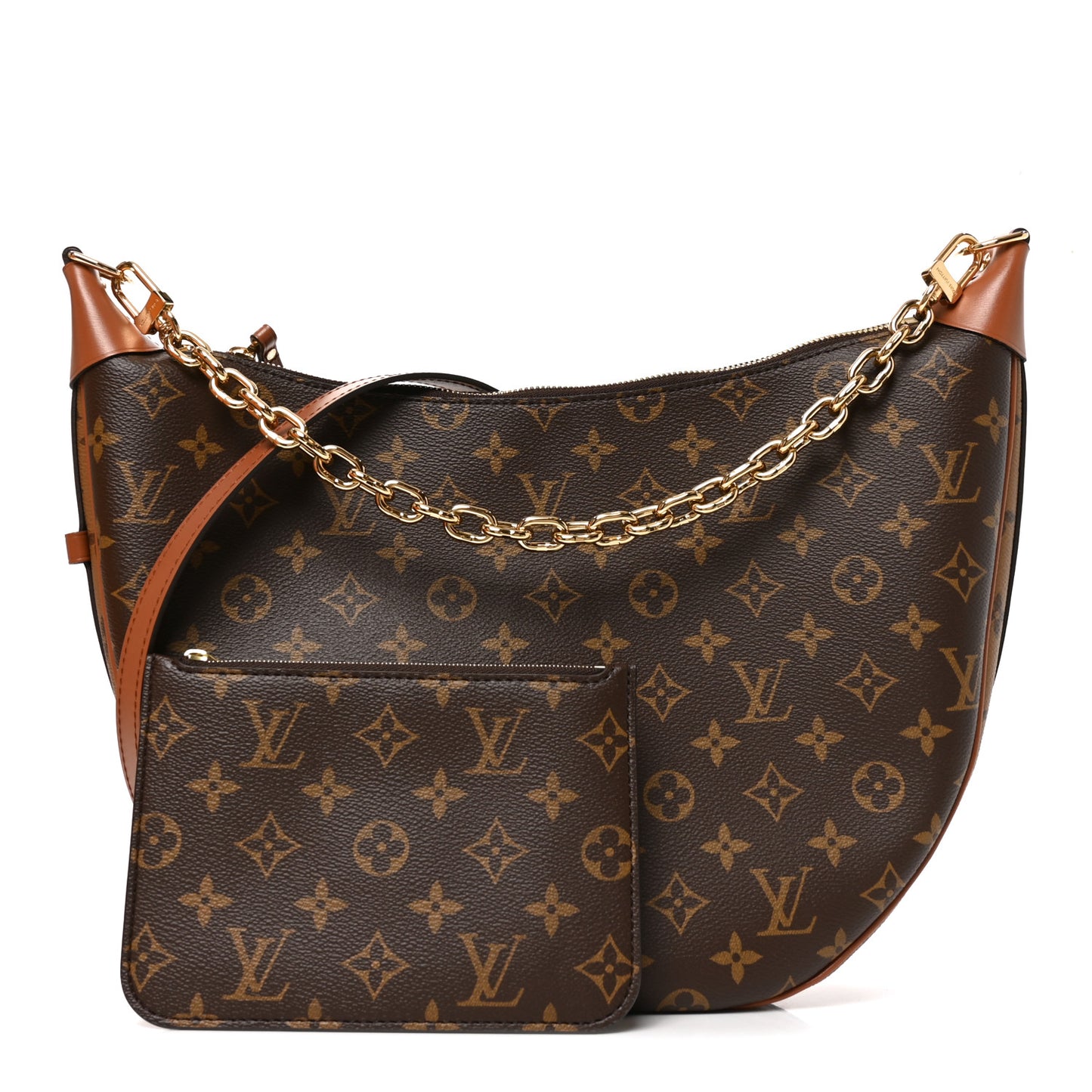 Reverse Monogram Loop Hobo