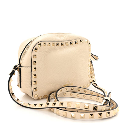 Valentino Garavani Grained Calfskin Rockstud Camera Crossbody Bag Ivory 3 of 10