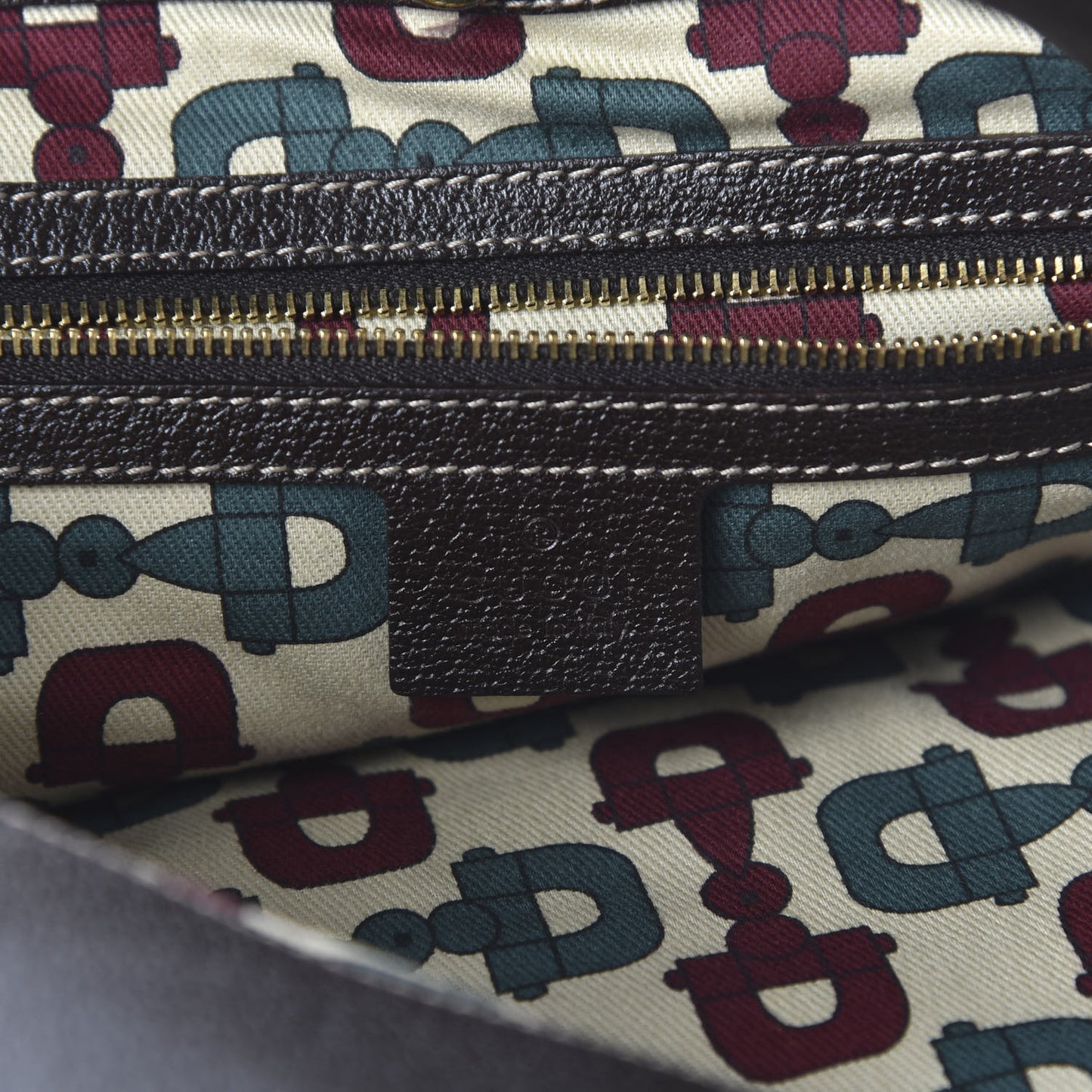 Monogram Suede Medium Charmy Shoulder Bag Dark Brown