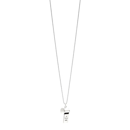 Tiffany Sterling Silver 1837 Whistle Pendant Necklace 1 of 4