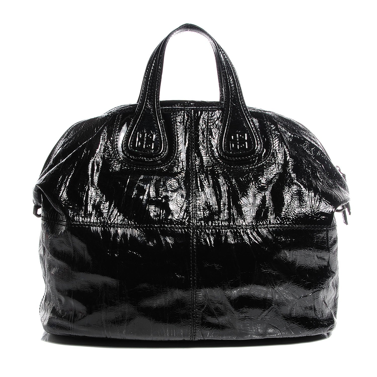 Givenchy Crinkled Patent Large Nightingale Black 1 of 7