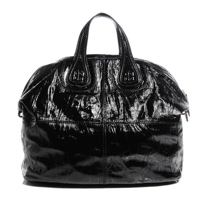 Givenchy Crinkled Patent Large Nightingale Black 1 of 7