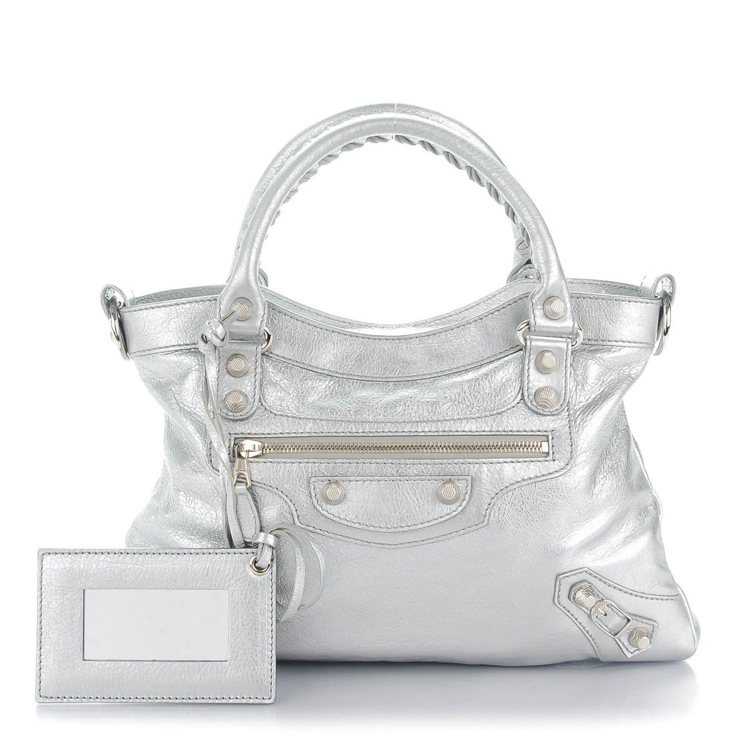 Agneau Giant 12 Silver Hardware Town Gris Aluminum
