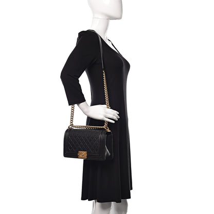 Chanel Lambskin Quilted Medium Boy Flap Black 2 of 21