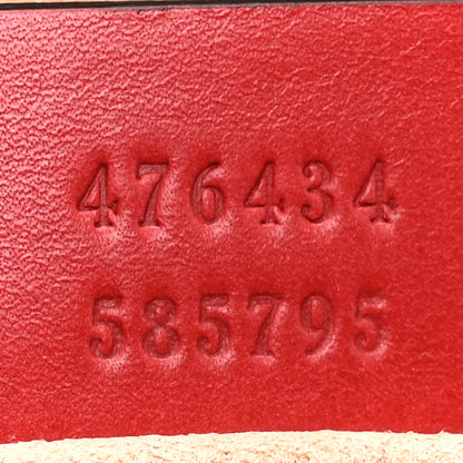 Gucci Calfskin Matelasse GG Marmont Belt Bag 95 38 Hibiscus Red 7 of 11