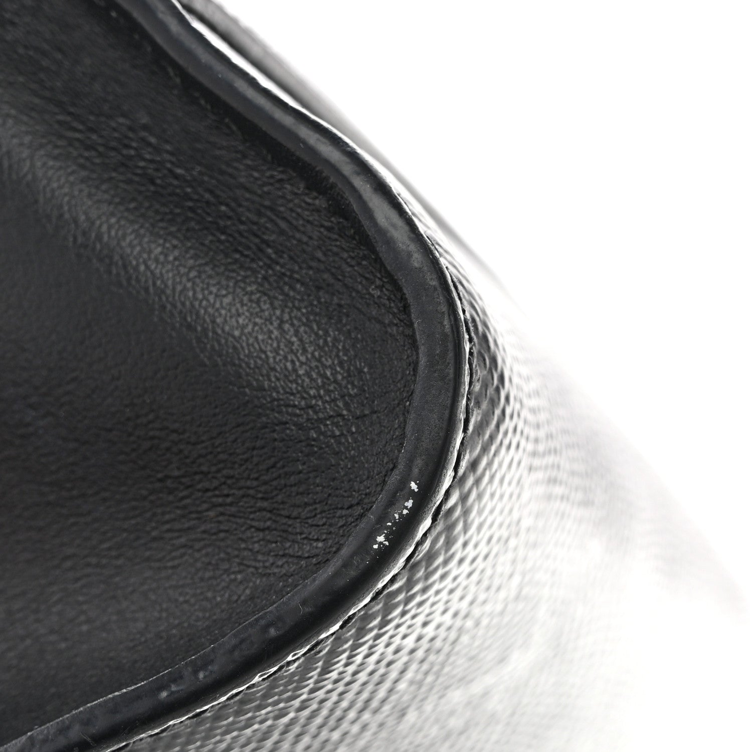 Prada Saffiano Cuir Calfskin Monochrome Envelope Flap Chain Shoulder Bag Black 12 of 12