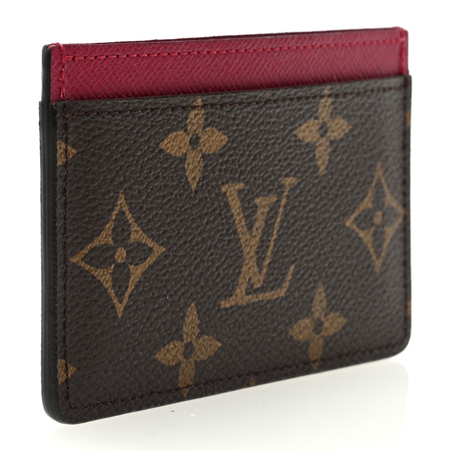 Monogram Card Holder Fuchsia