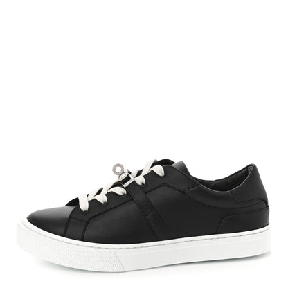 Hermes Calfskin Day Sneakers 37 Black 1 of 10