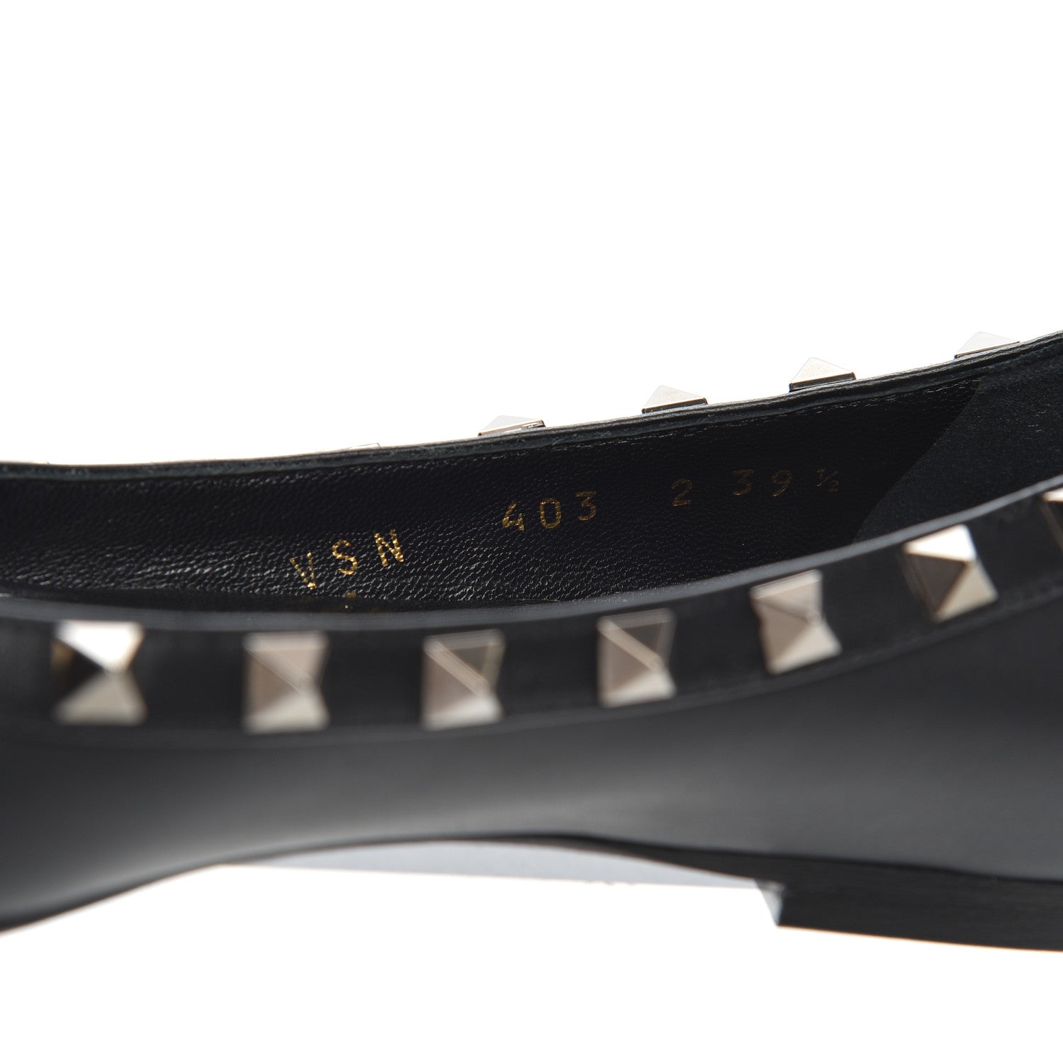 Valentino Garavani Nappa Rockstud Ballerina Flats 39.5 Black 9 of 15