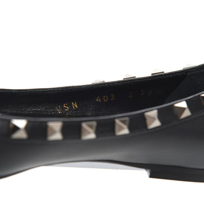 Valentino Garavani Nappa Rockstud Ballerina Flats 39.5 Black 9 of 15