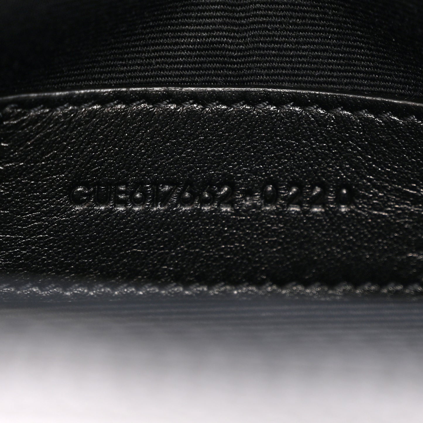 Grain De Poudre Matelasse Chevron Monogram Envelope Clutch Black
