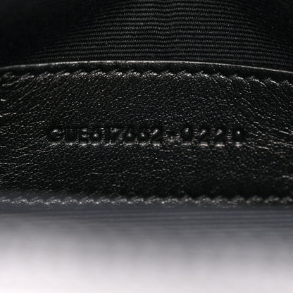 Saint Laurent Grain De Poudre Matelasse Chevron Monogram Envelope Clutch Black 6 of 12