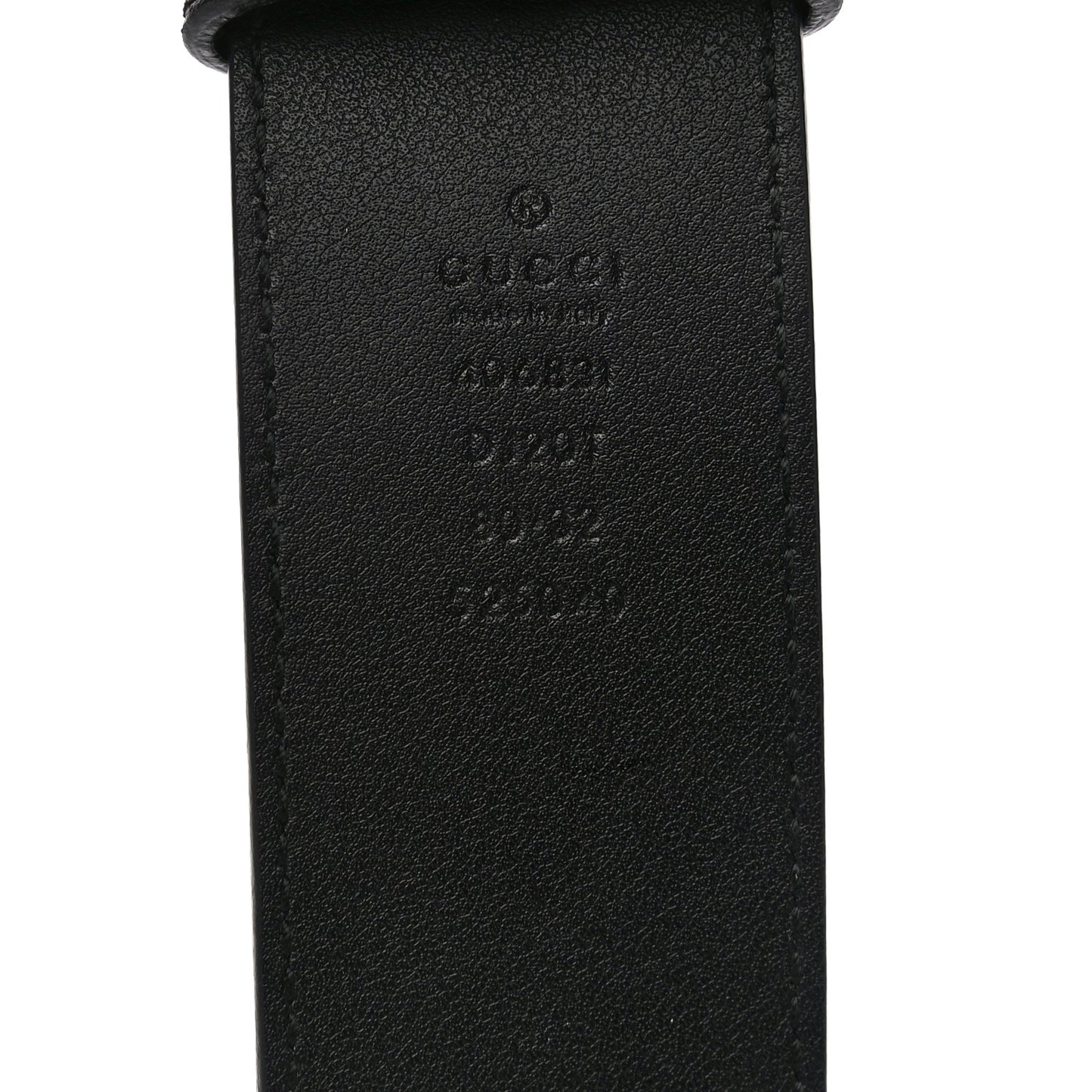 Textured Calfskin Double G 40mm Belt 80 32 Black