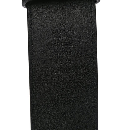 Gucci Textured Calfskin Double G 40mm Belt 80 32 Black 4 of 6