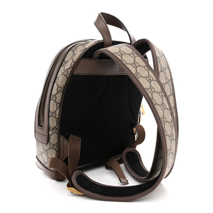 Gucci GG Supreme Monogram Calfskin Web Small Ophidia Day Backpack Beige Ebony New Acero 3 of 11