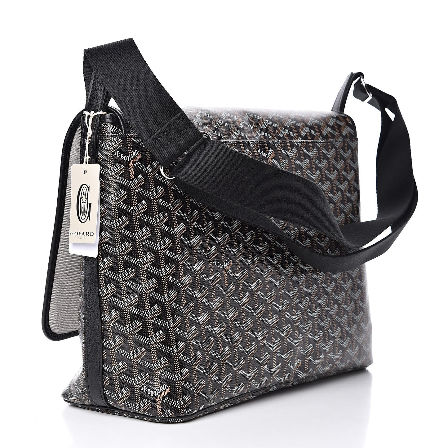 Goyardine Capetien Messenger Bag Black