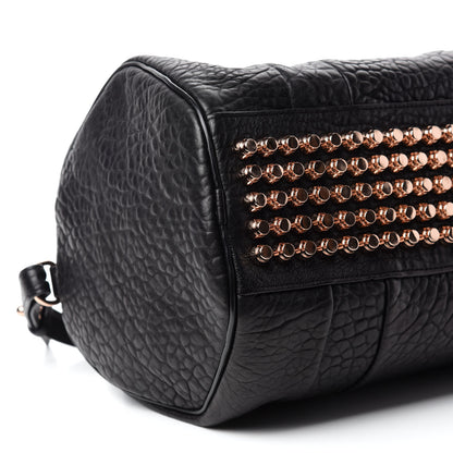 Alexander Wang Pebbled Lambskin Rocco Black Rose Gold Hardware 6 of 9