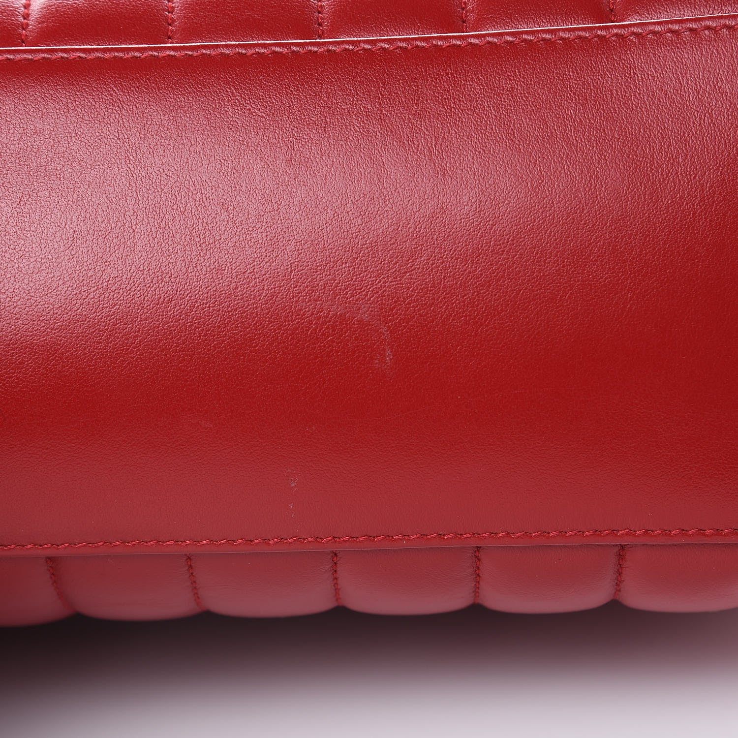 Saint Laurent Calfskin Y Quilted Monogram Medium Loulou Chain Satchel Lipstick Red 11 of 14