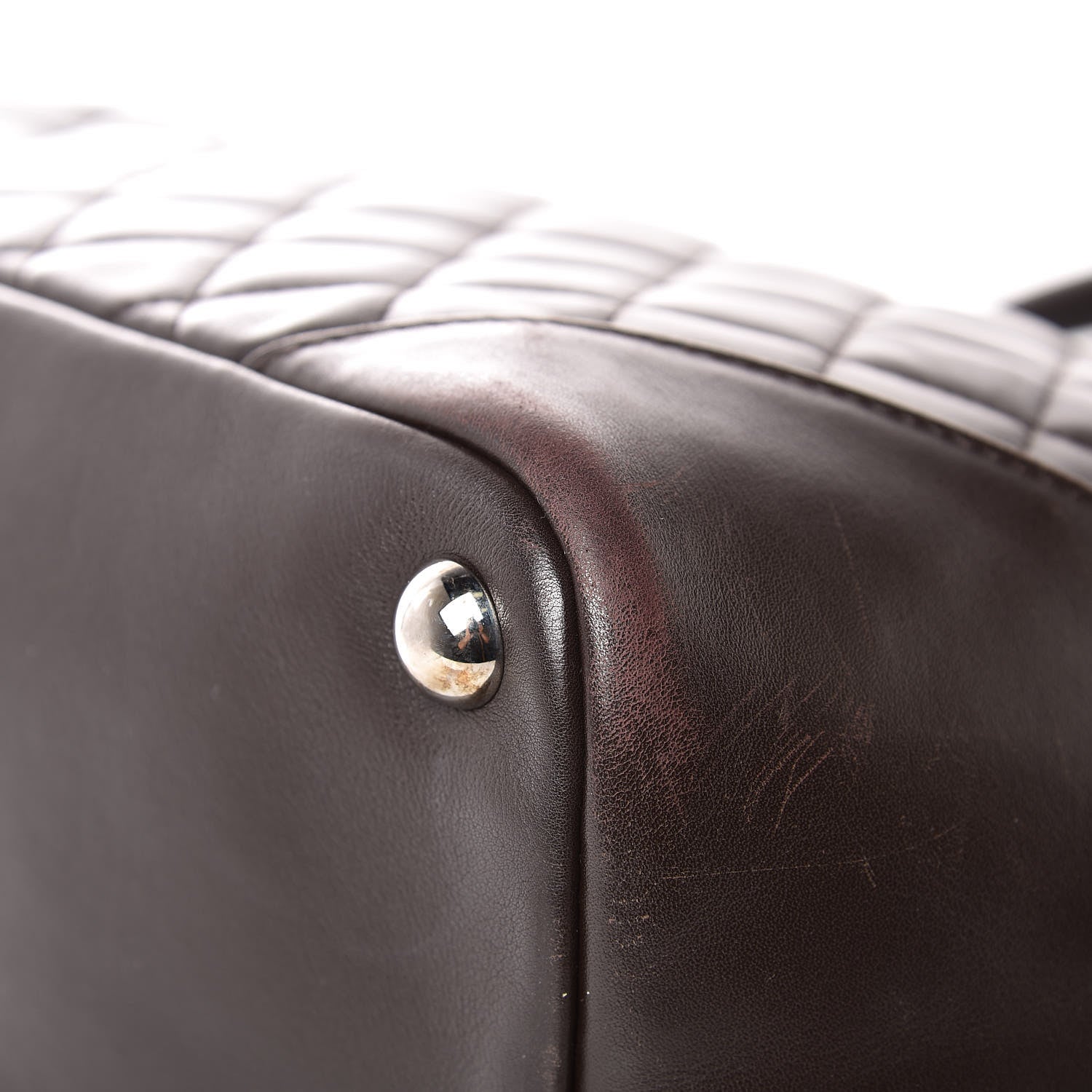 Chanel Calfskin Quilted Large Cambon Tote Brown 9 of 13