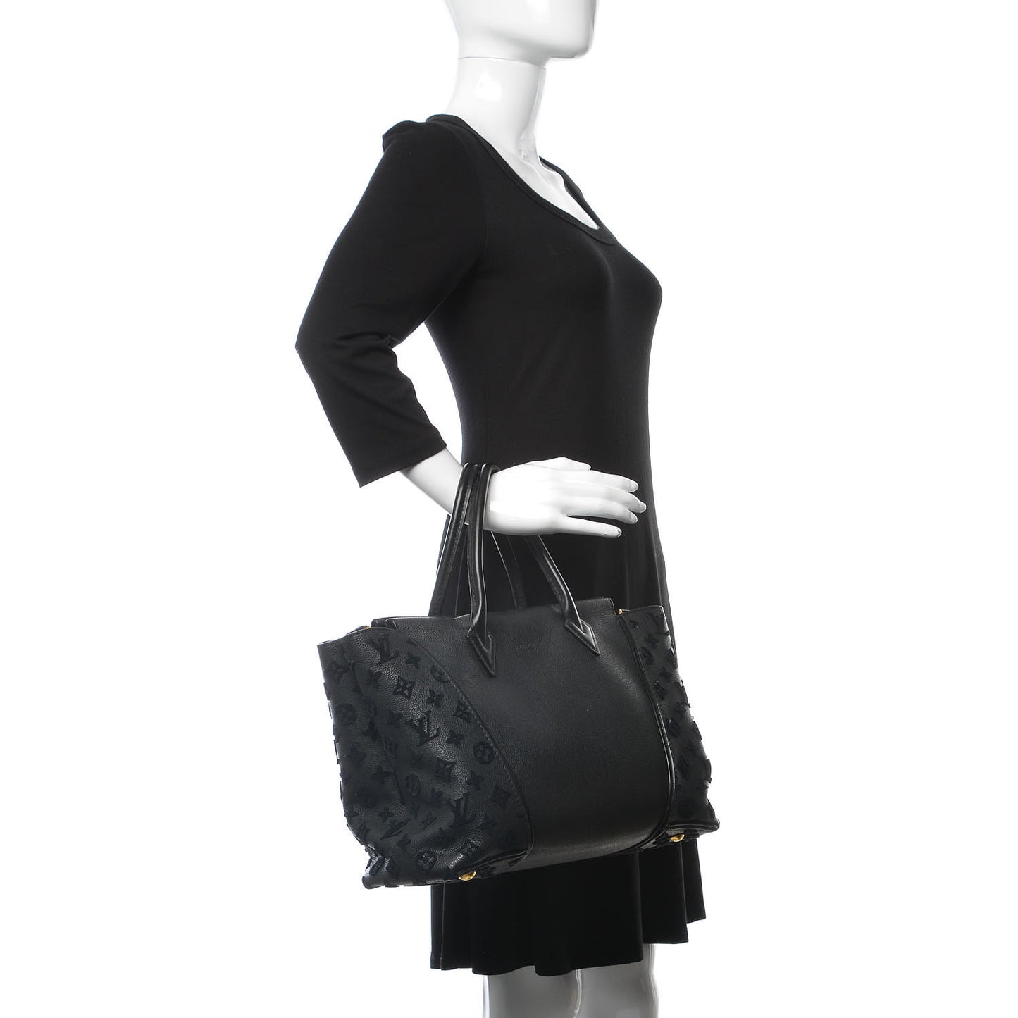 Veau Cachemire Tote W PM Black