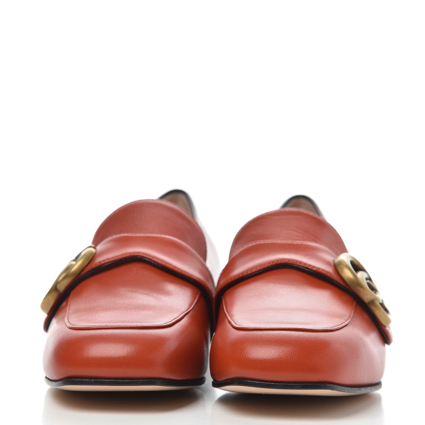 Malaga Kid Womens GG Marmont Loafers 35 Orange