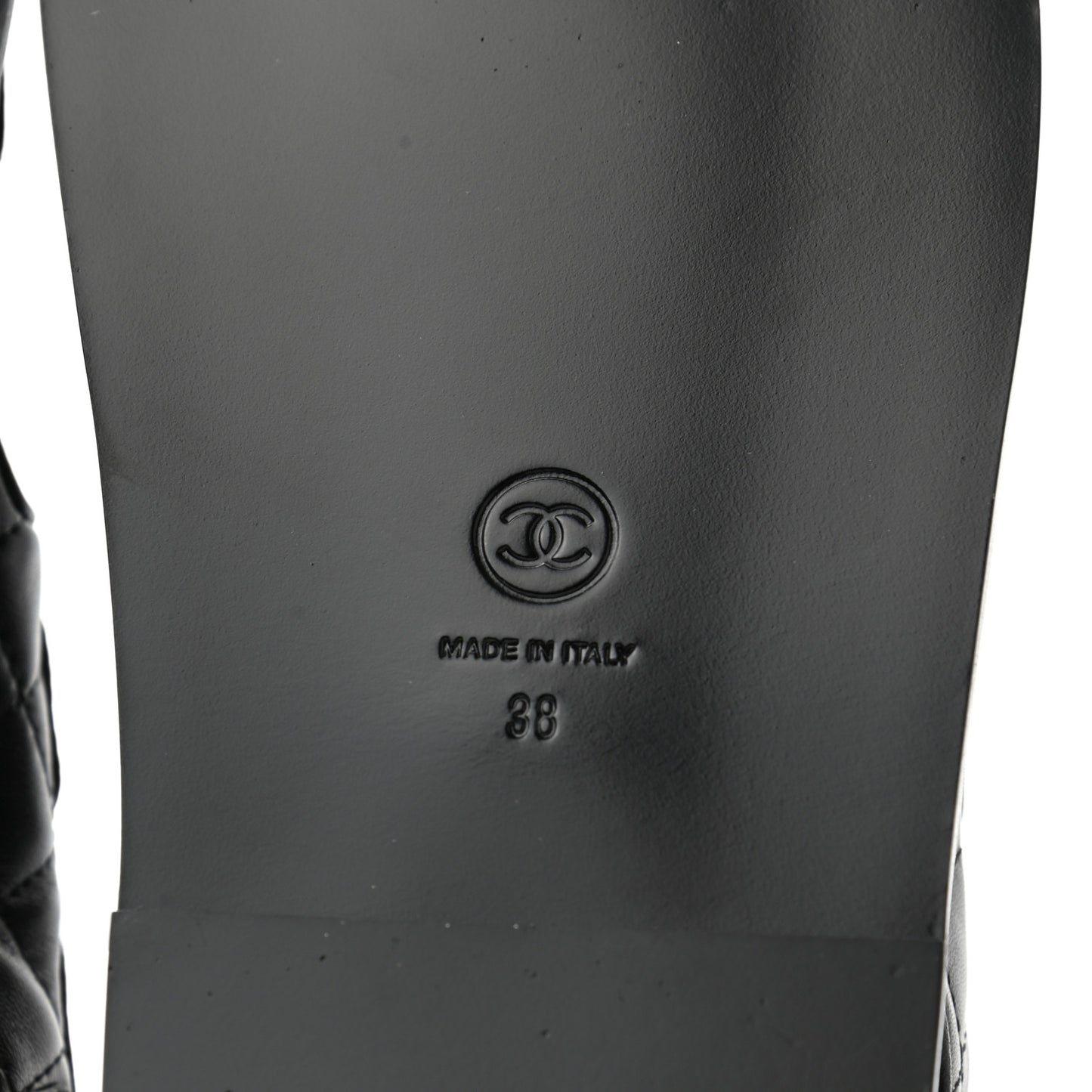 Lambskin Velcro Dad Sandals 38 Black