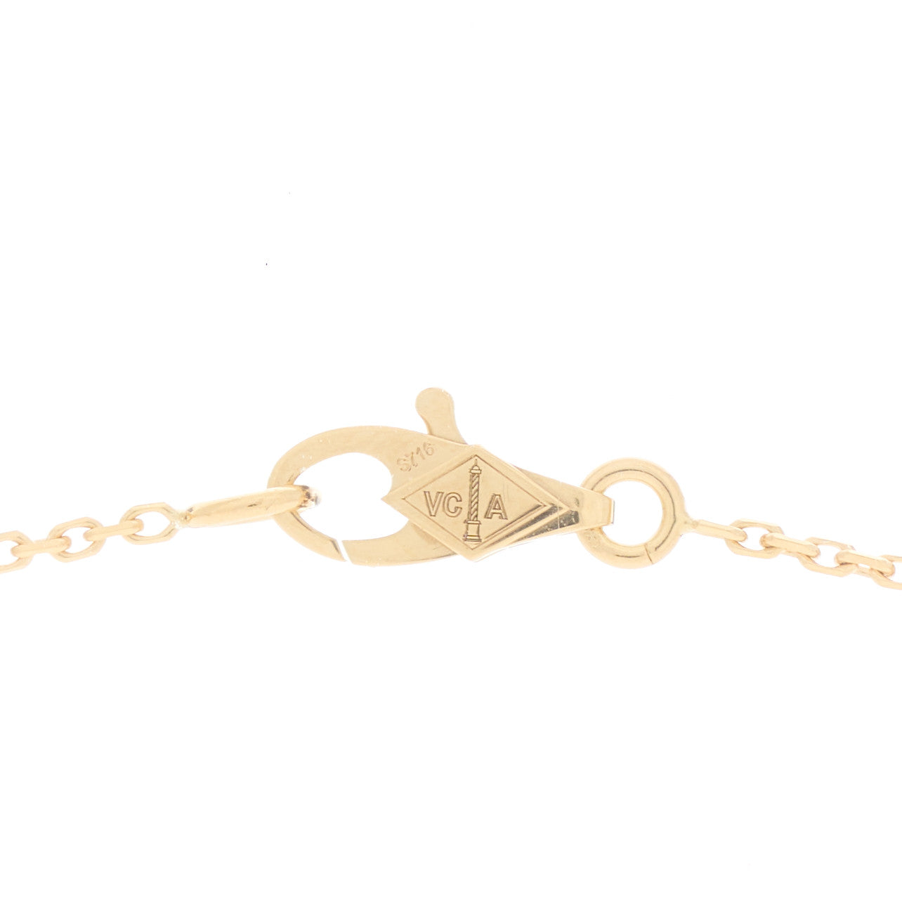 Van Cleef & Arpels 18K Yellow Gold Diamond Mini Frivole Pendant Necklace 3 of 6
