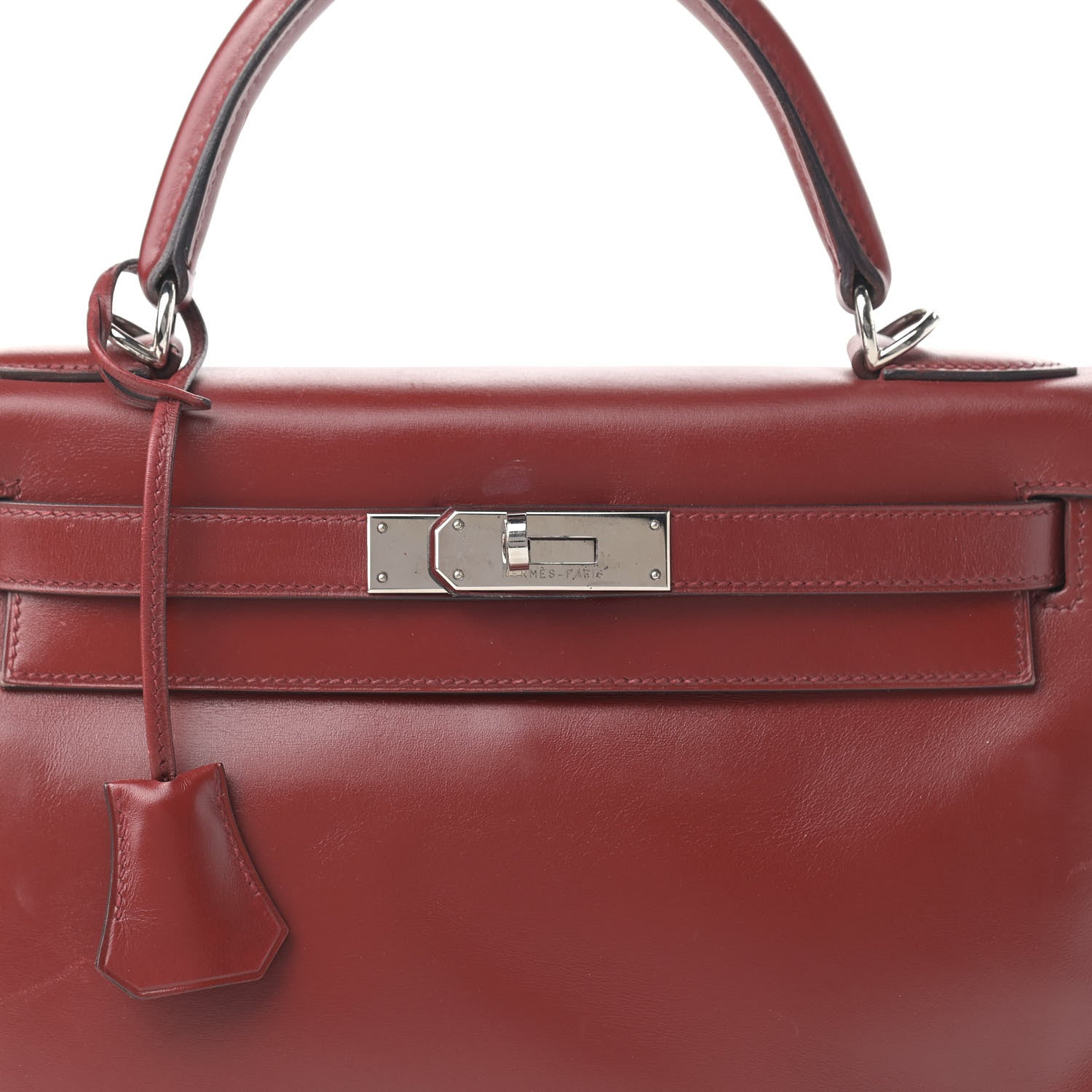 Hermes Box Kelly Retourne 28 Rouge H 7 of 24