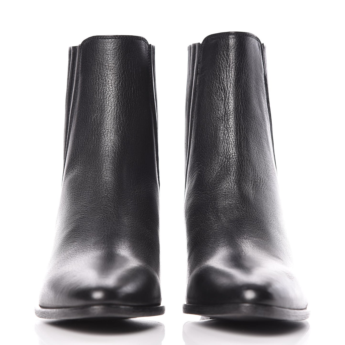 Calfskin Brit Souple Ankle Boots 36.5 Black