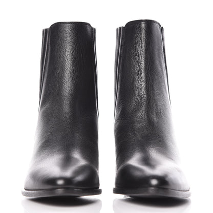 Saint Laurent Calfskin Brit Souple Ankle Boots 36.5 Black 2 of 10