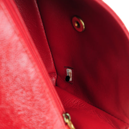 Chanel Caviar Quilted Mini Square Flap Red 7 of 8