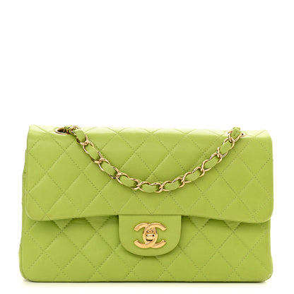 Chanel Lambskin Quilted Small Double Flap Green 1 of 13