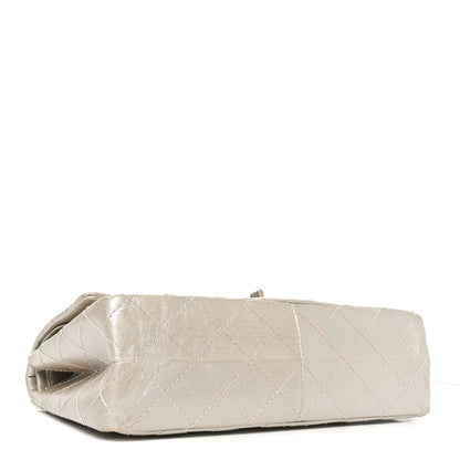 Chanel Metallic Aged Calfskin Quilted 2.55 Reissue 226 Flap Silver 4 of 10