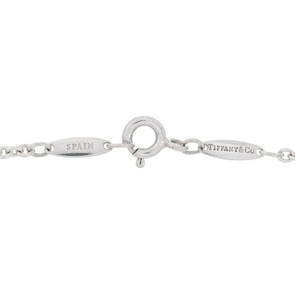 Tiffany Sterling Silver Pearl 9-9.5mm Elsa Peretti Open Heart Lariat Necklace 4 of 5