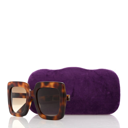 Gucci Acetate Oversize Sunglasses GG0328S Havana Brown 7 of 7