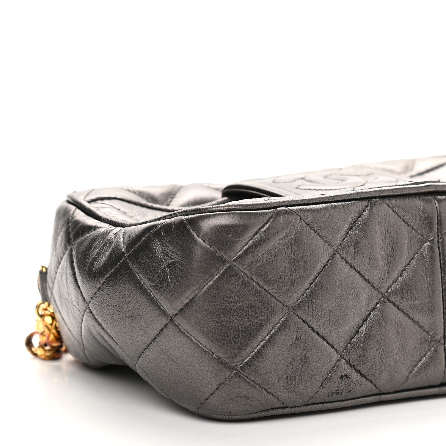 Chanel Lambskin Quilted Tassel Camera Case Black 9 of 10