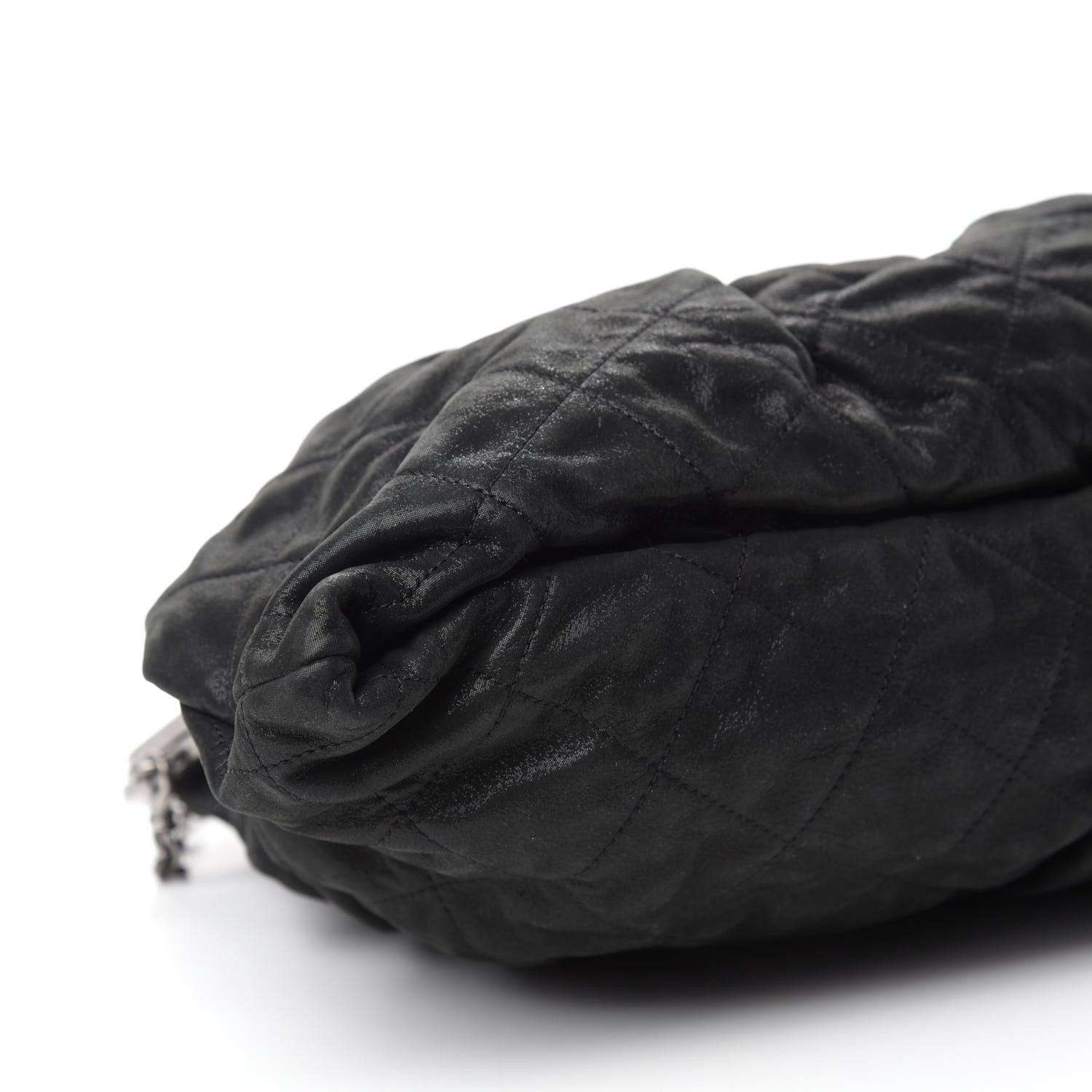 Chanel Iridescent Calfskin Chic Quilt Frame Tote Black 6 of 10