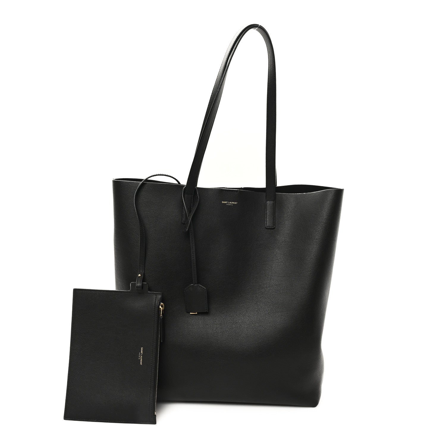 Saint Laurent Calfskin Medium Shopping Tote Black 3 of 14