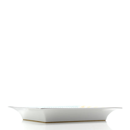 Hermes Porcelain Velvet Goatskin Promenade Au Faubourg Change Tray Arlequin 4 of 5