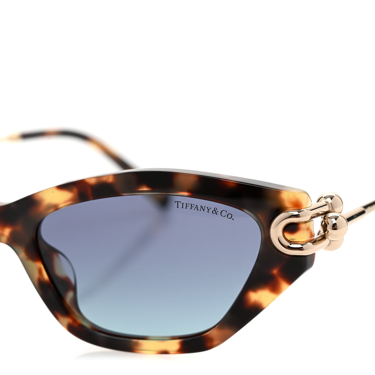 Tiffany Acetate HardWear Cat Eye Sunglasses TF4231U Tortoise  display picture 3