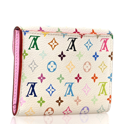 Louis Vuitton Monogram Multicolor Business Card Holder White Litchi 3 of 8