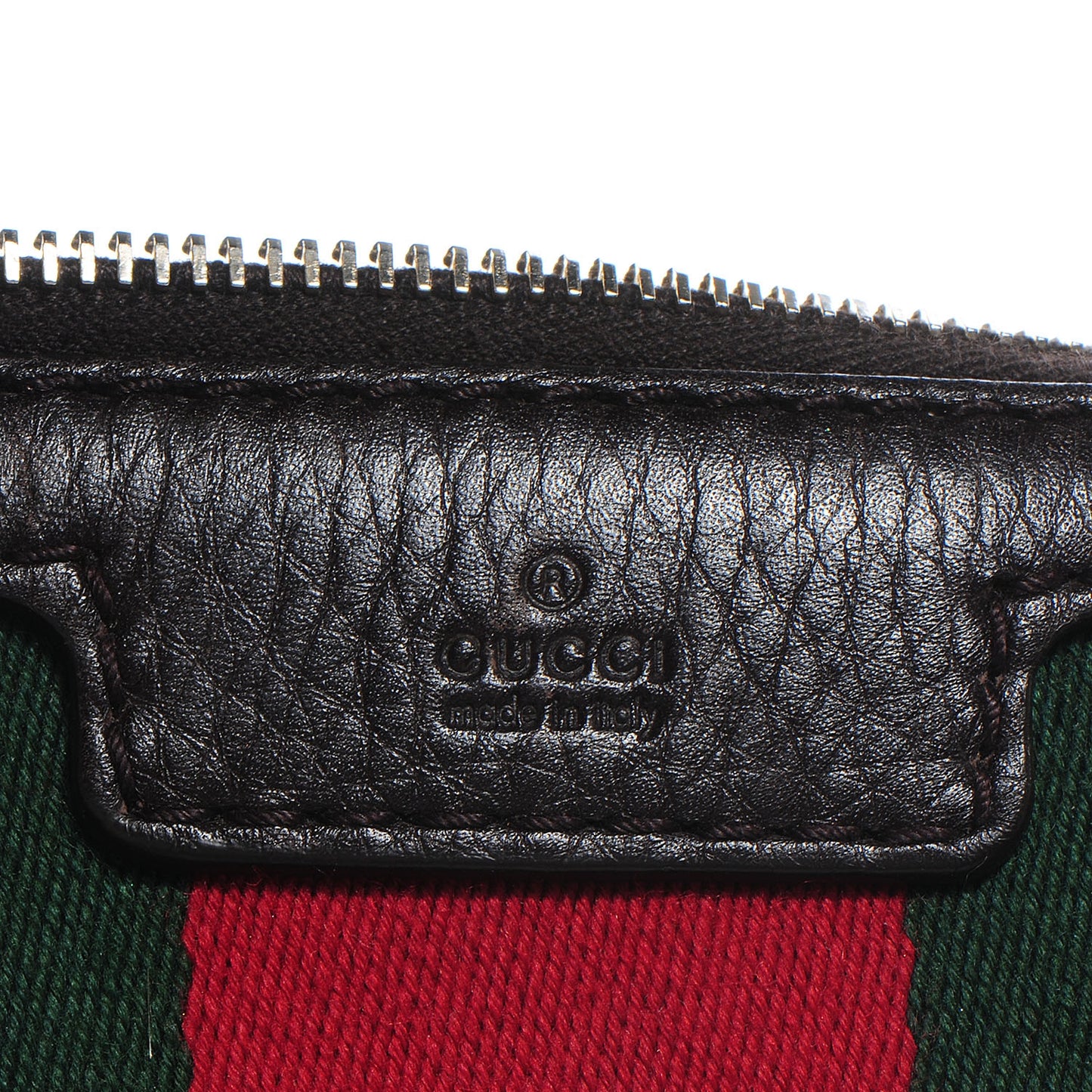 Web Leather Medium Boston Coffee Brown