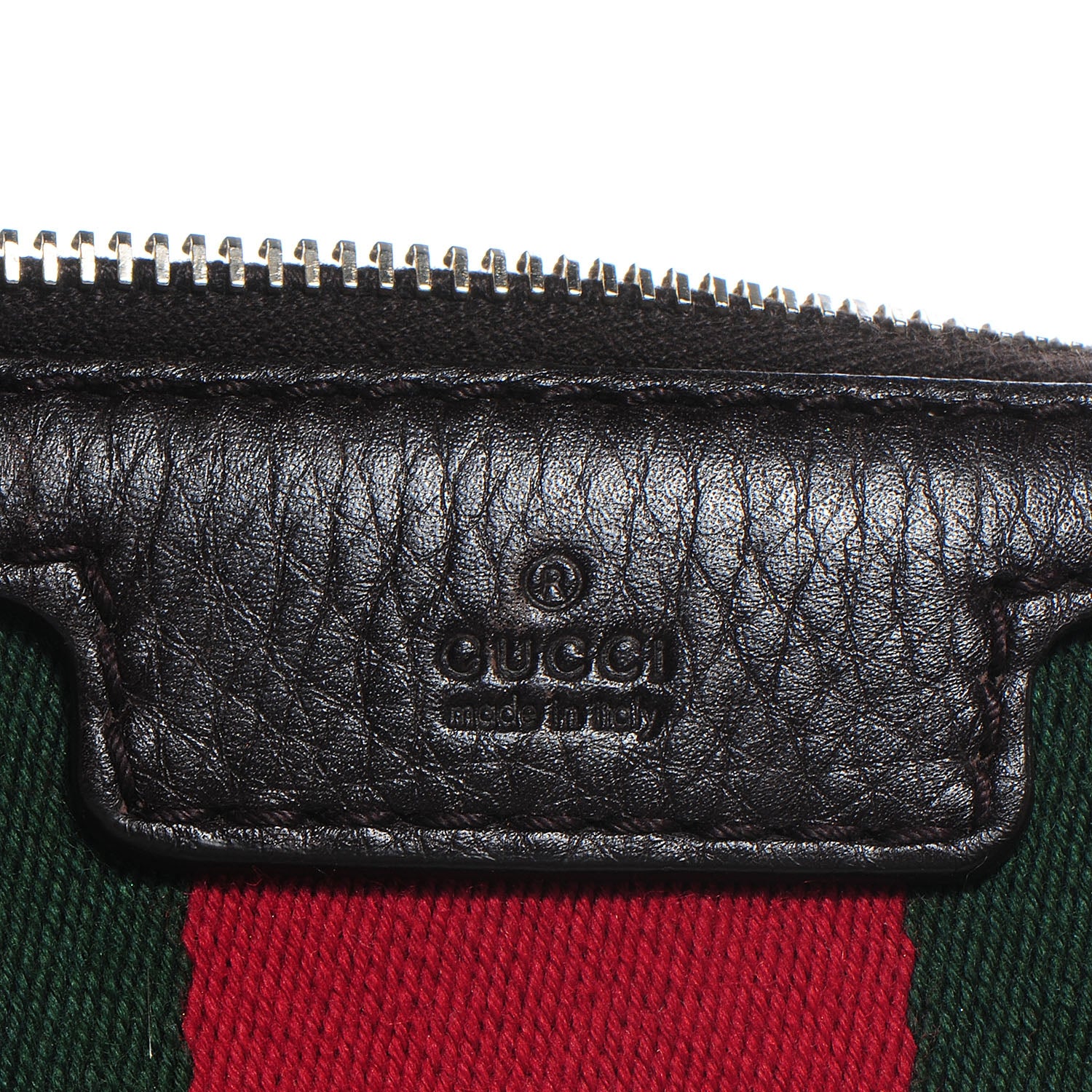 Gucci Web Leather Medium Boston Coffee Brown 10 of 10