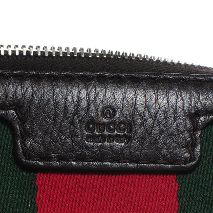 Gucci Web Leather Medium Boston Coffee Brown 10 of 10