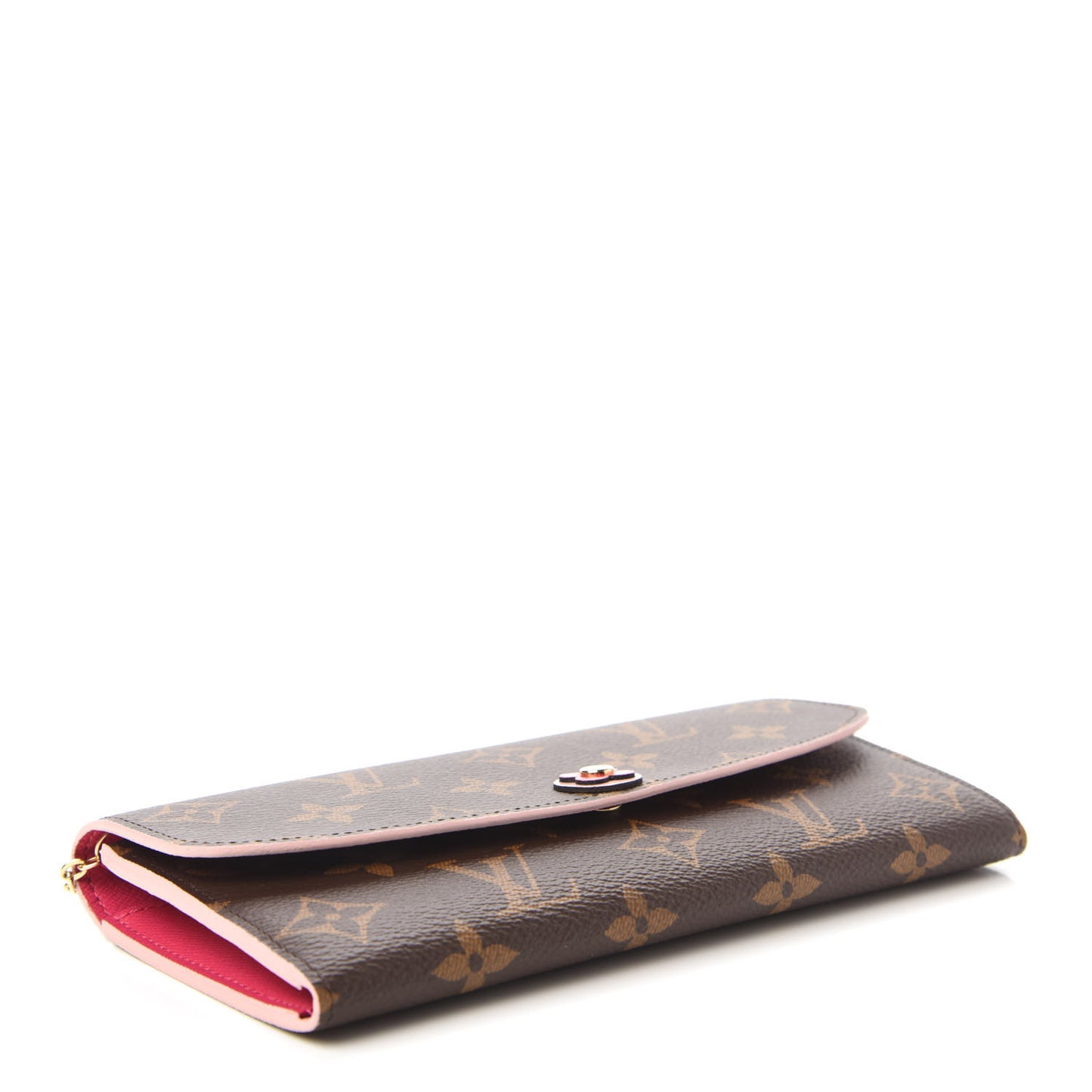 Monogram Bloom Flower Emilie Wallet Fuchsia