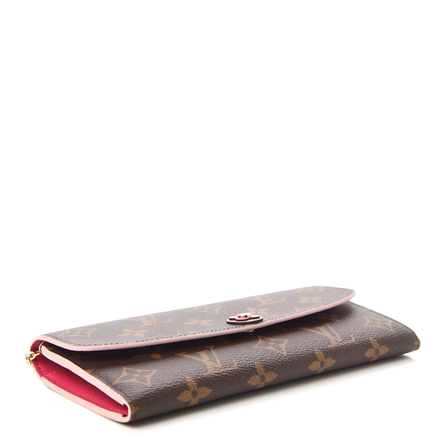 Louis Vuitton Monogram Bloom Flower Emilie Wallet Fuchsia 4 of 10