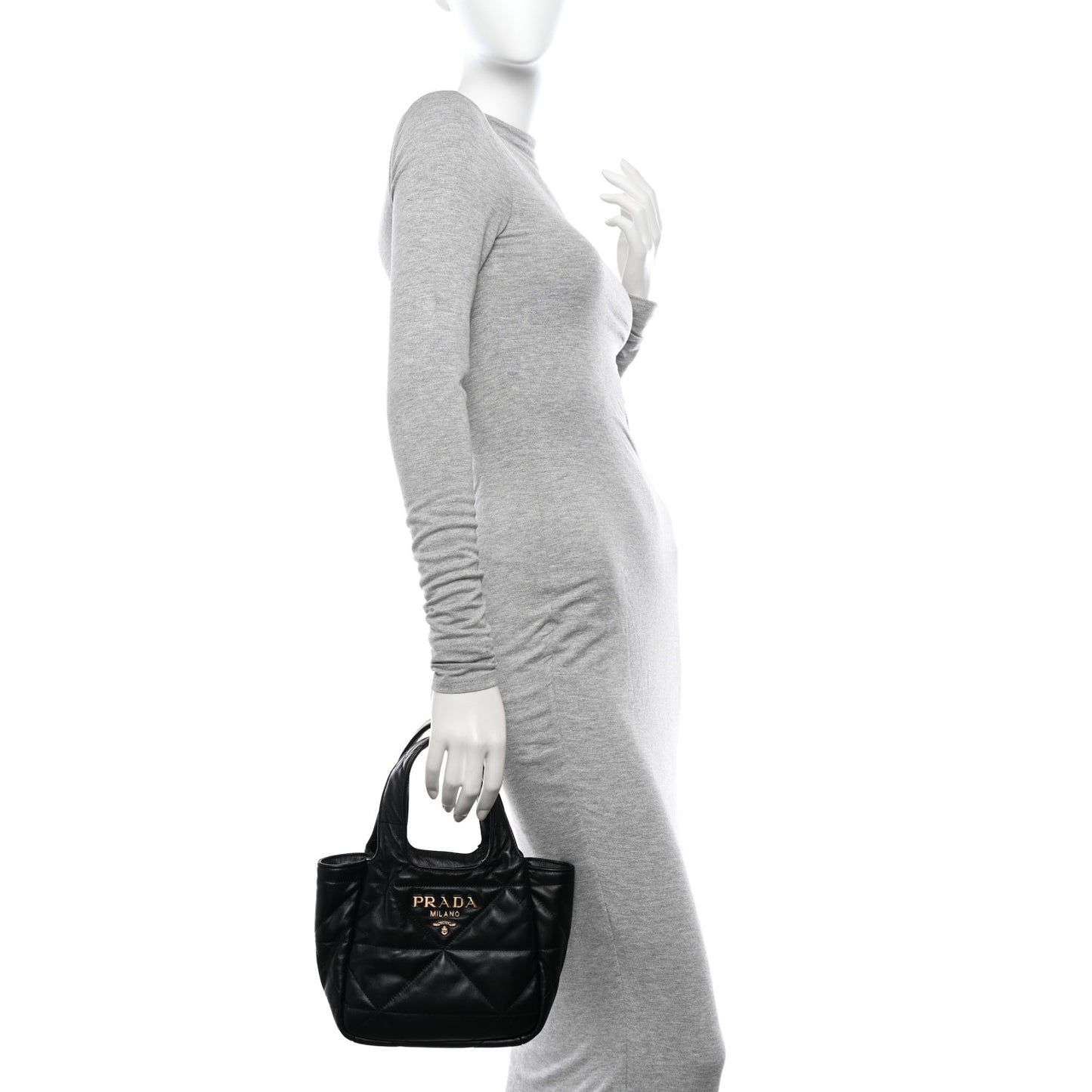 Nappa Quilted Dynamique Tote Black