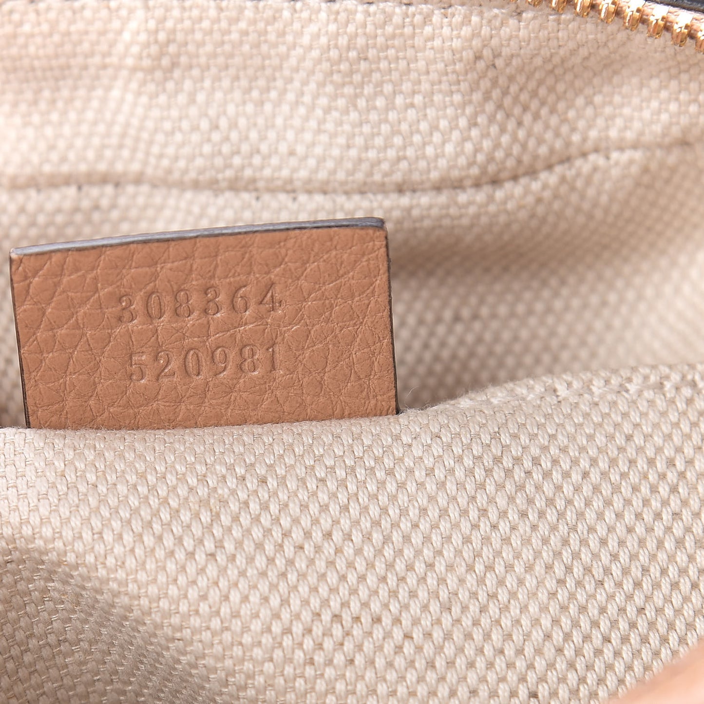 Pebbled Calfskin Small Soho Disco Bag Rose Beige